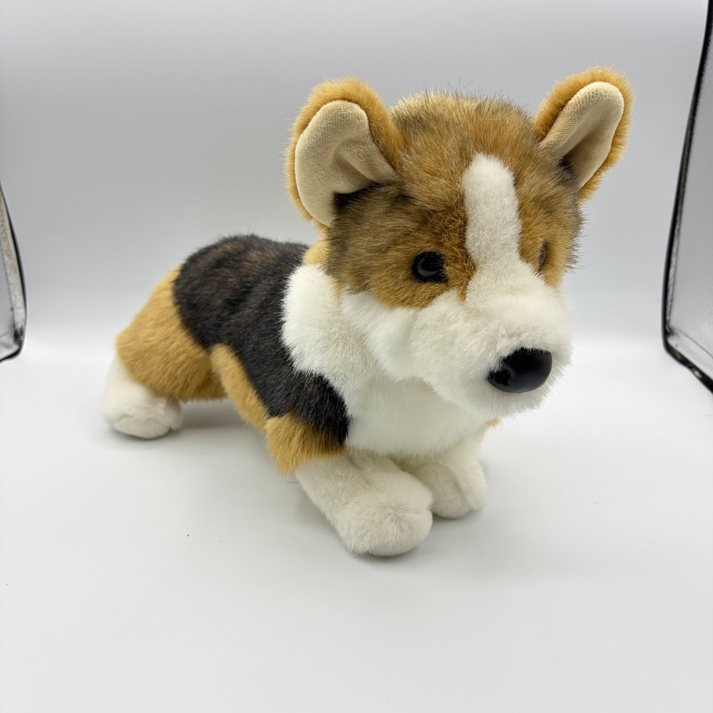 Douglas Cuddle Toy Pembroke Welsh Corgi Plush Stuffed Animal Tri-Color Dog 12"